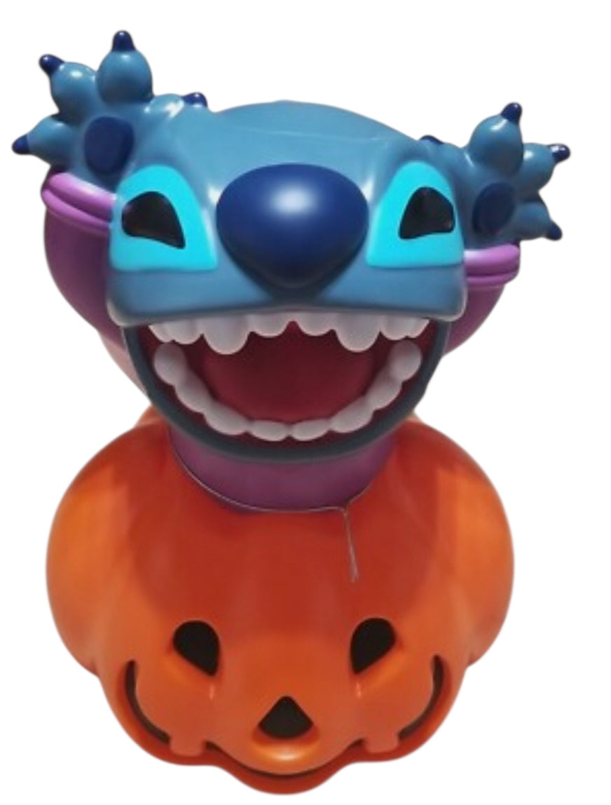 Disney Stitch In Pumpkin Halloween Blow Mold 17”