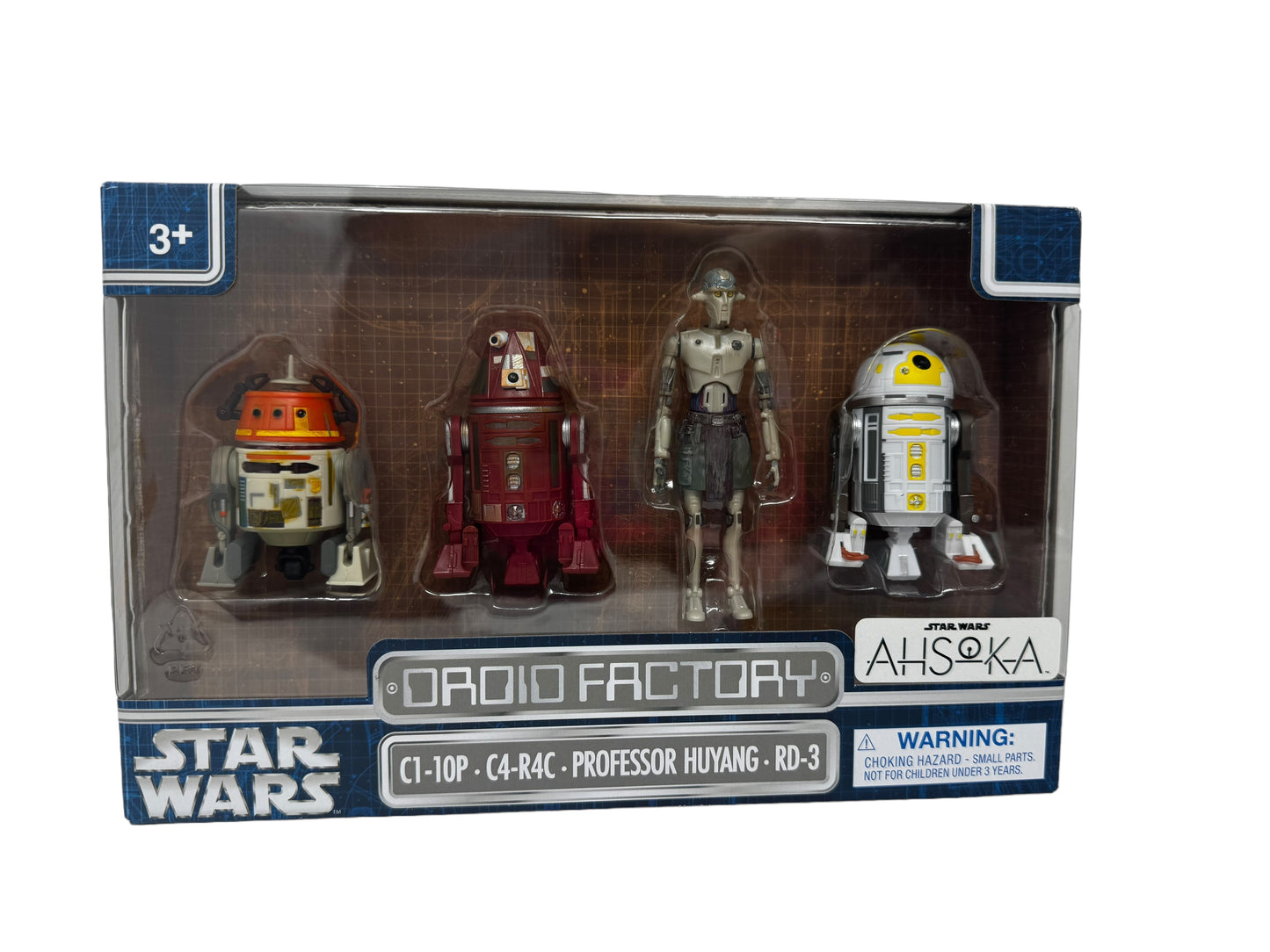 Disney Star Wars Droid Factory AHSOKA 3.75" Figures C1-10P C4-R4C RD-3 Huyang