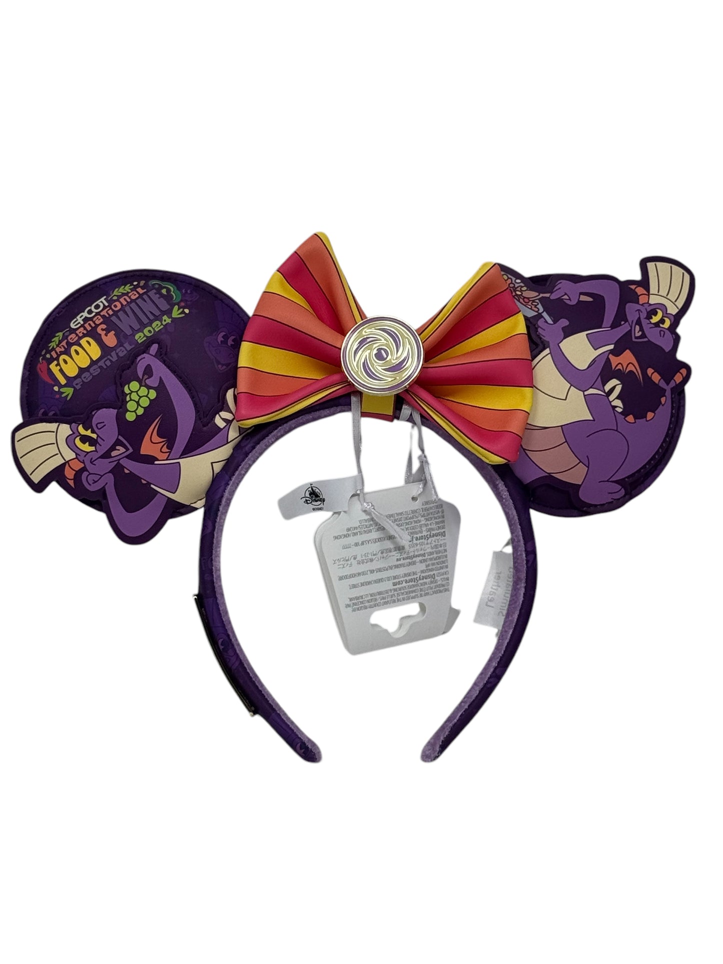 Disney Epcot Food & Wine Festival 2024 Figment Ear Headband Loungefly