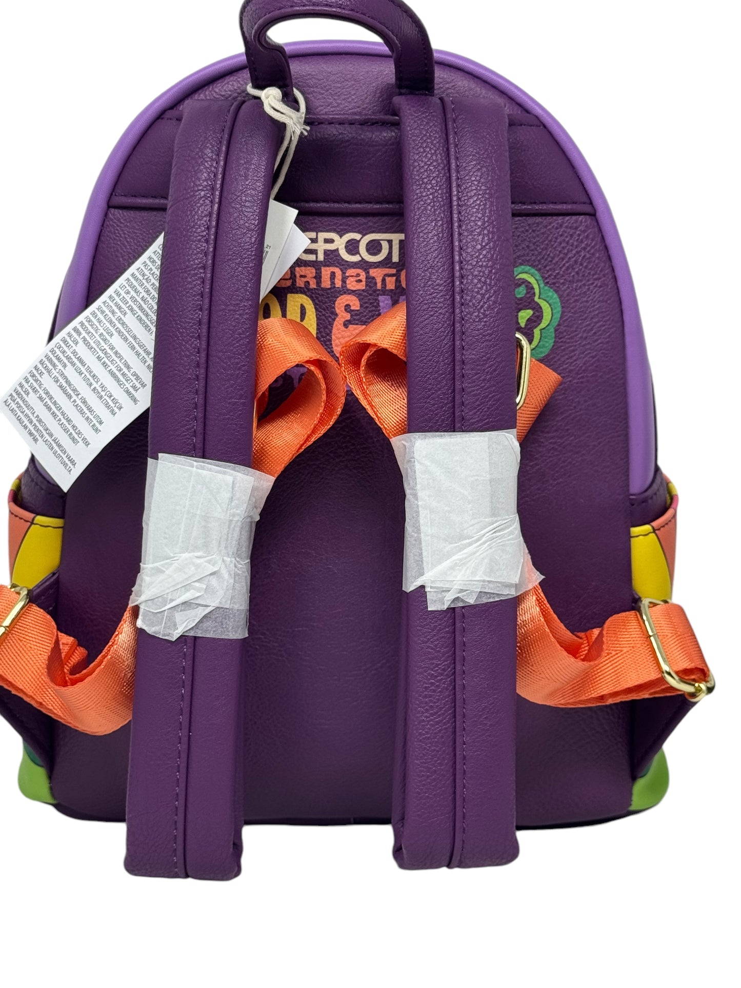 Disney Epcot Food & Wine Festival 2024 Figment Loungefly Backpack