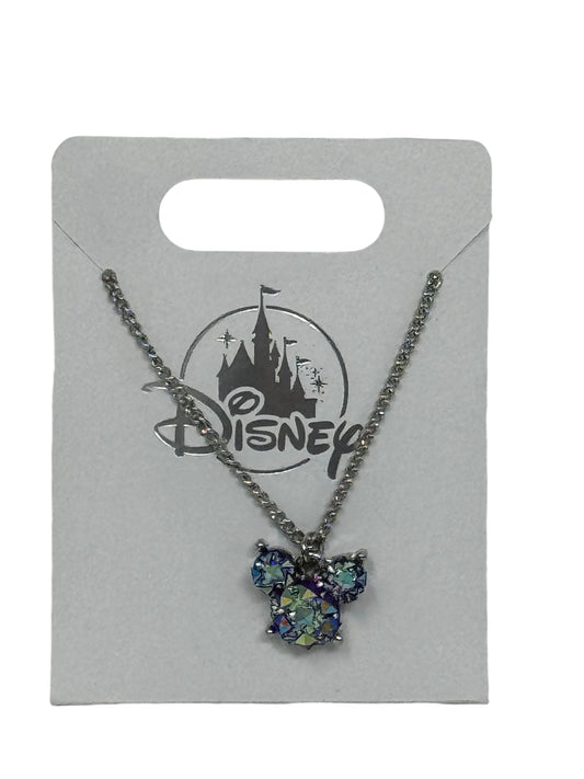 Disney Mickey Gemstone Glitter Necklace Blue/Purple