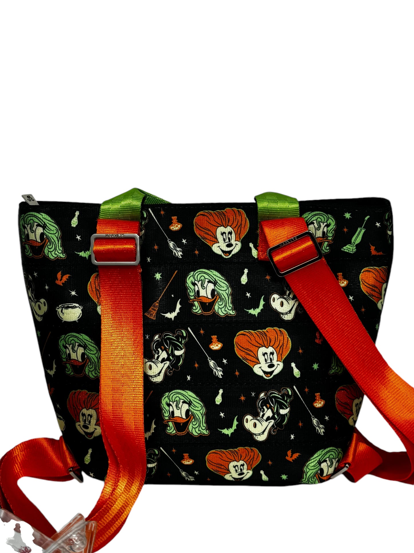 Disney Parks Hocus Pocus Harveys Convertible Backpack Crossbody Purse