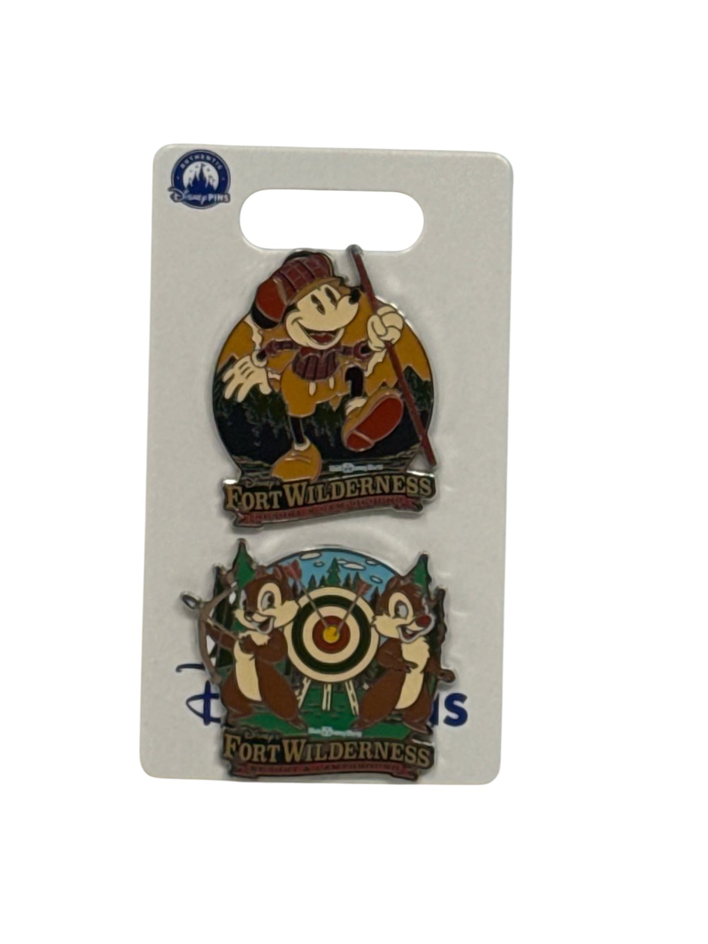 Disney Fort Wilderness Resort Pin Set-Mickey/Chip n Dale