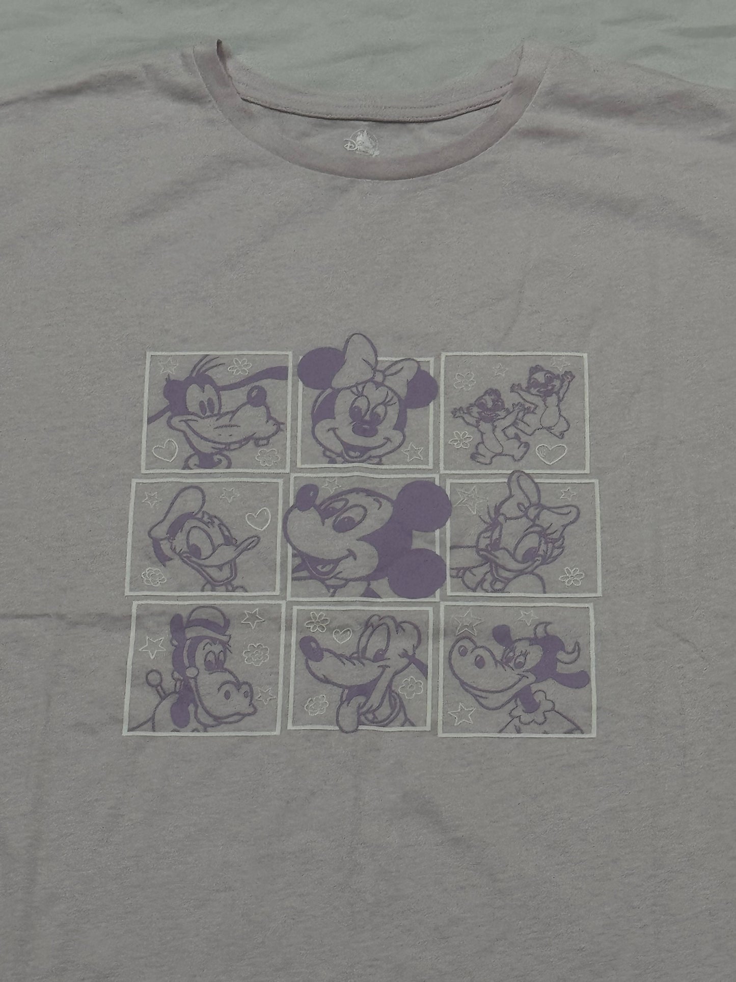 Disney Mickey & Friends 9 Character Pink Shirt