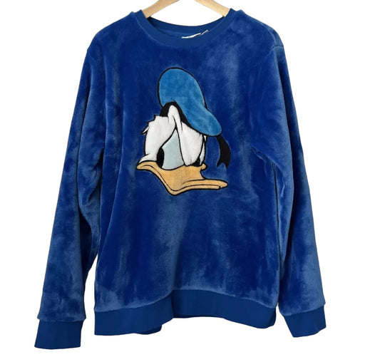 Disney Donald Duck Velour Fleece Sweatshirt