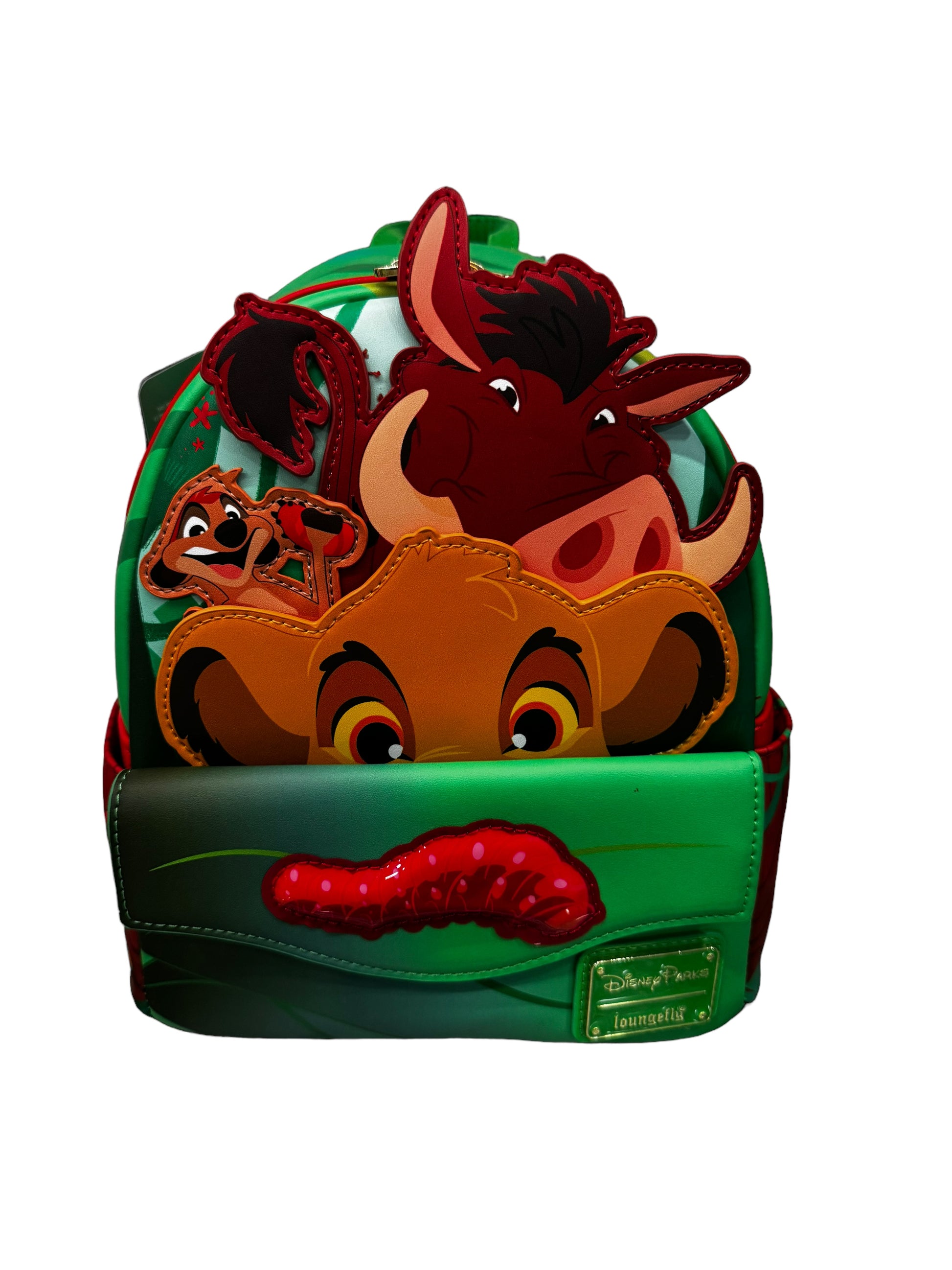 Disney Parks Lion King Grub Loungefly Backpack-Simba, Pumba, Timon