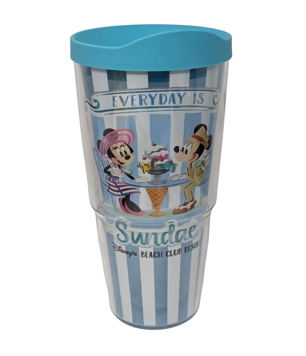 Disney Beach Club Beaches & Cream Tervis Tumbler Cup Mickey & Minnie