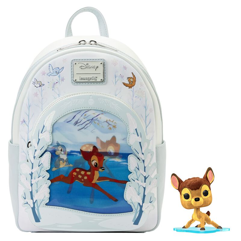Disney Bambi on Ice Lenticular Loungefly Backpack and Funko Pop!
