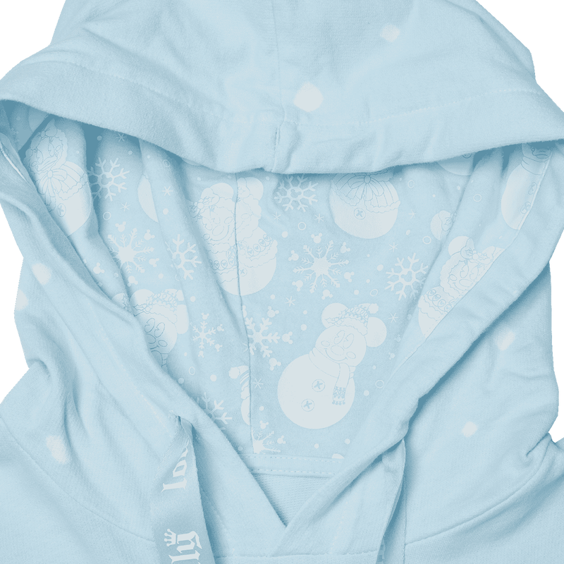 Disney Mickey & Minnie Pastel Snowman Loungefly Unisex Hoodie