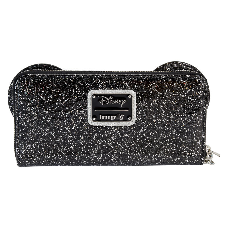 Disney Minnie New Year Glitter Loungefly Wristlet Wallet