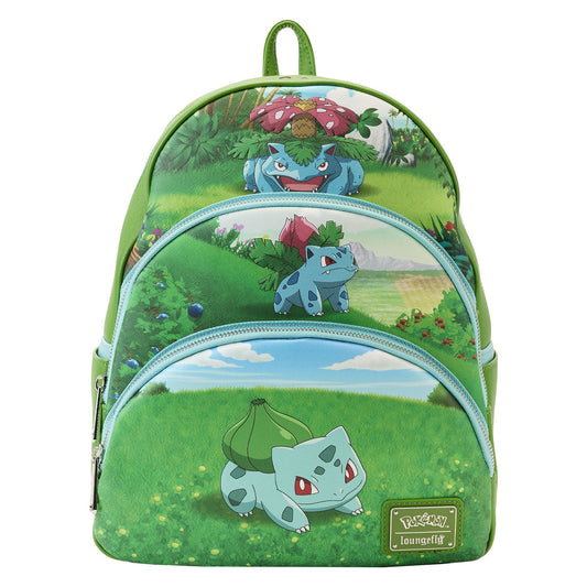 Pokemon Bulbasaur Evolution Triple Pocket Loungefly Backpack