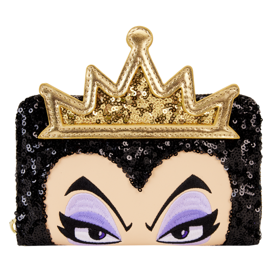 Disney Snow White Evil Queen Sequin Loungefly Wallet