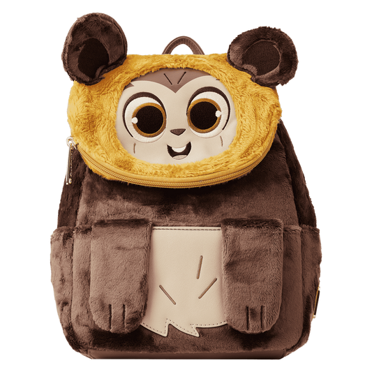 Disney Star Wars Plush Wicket Mini Loungefly Backpack