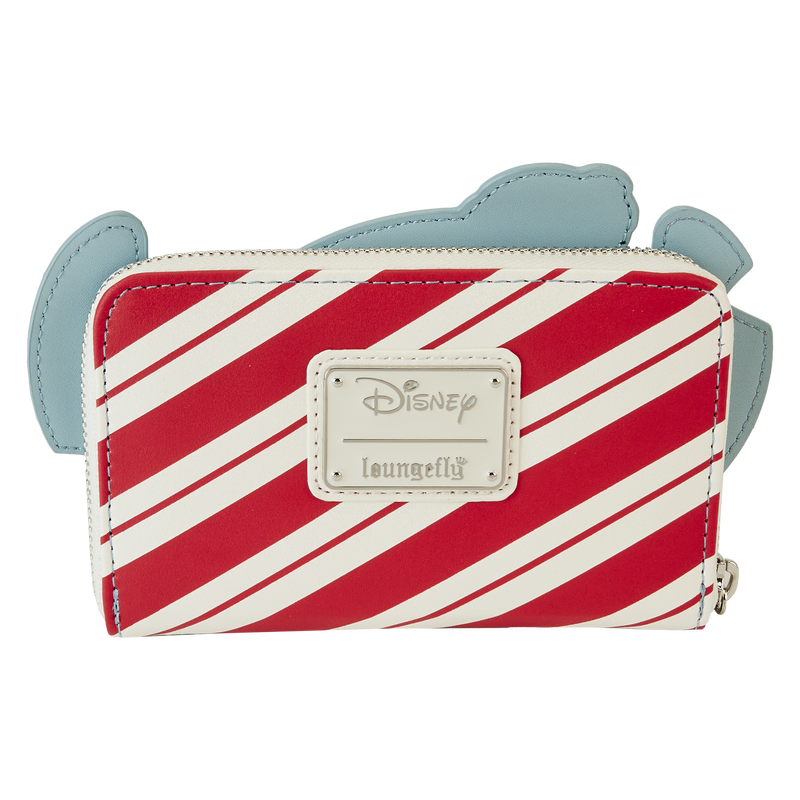 Disney Stitch Holiday Glitter Zip Loungefly Wallet