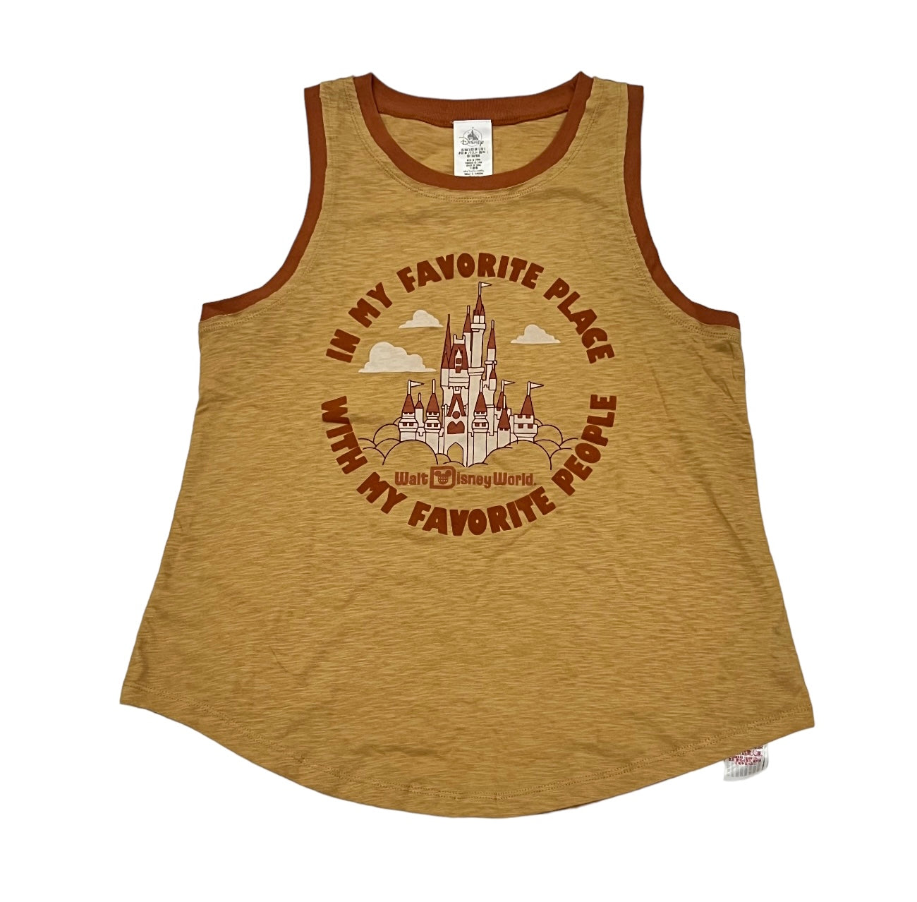 Walt Disney World My Favorite Place Favorite People Tank Top Shirt Small