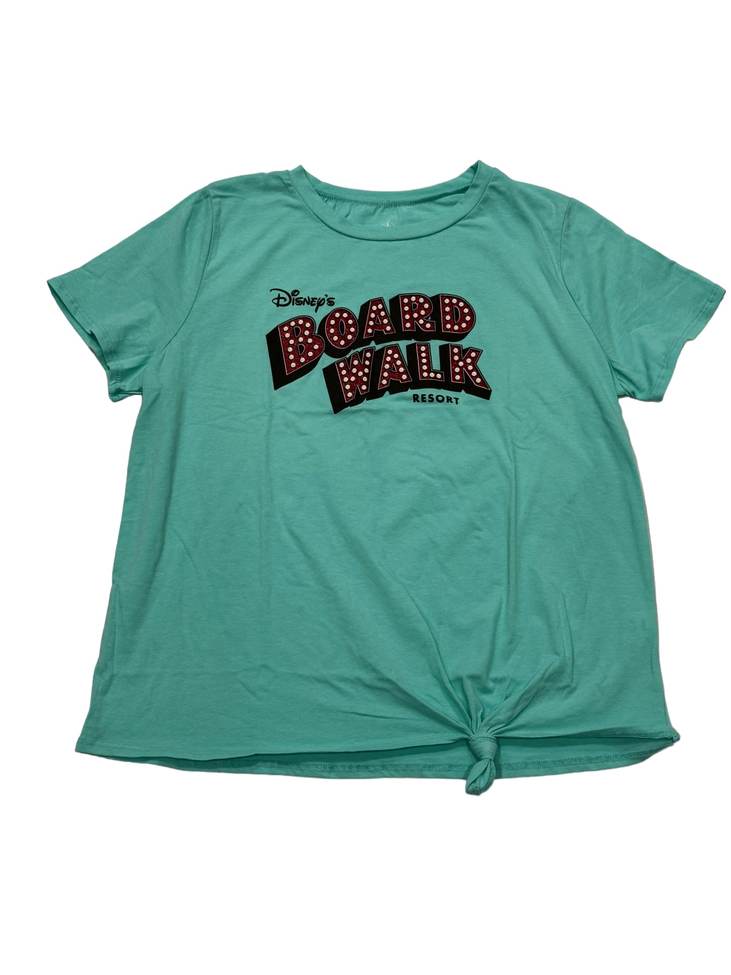 Disney BoardWalk Resort Ladies Knotted Shirt-Aqua