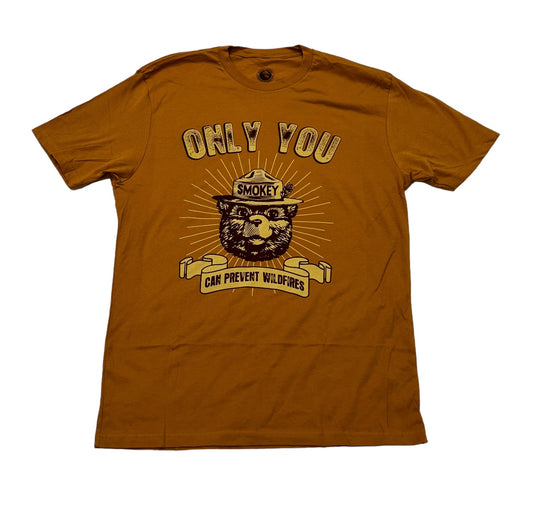 Disney Wilderness Smokey the Bear Shirt-Yellow XL
