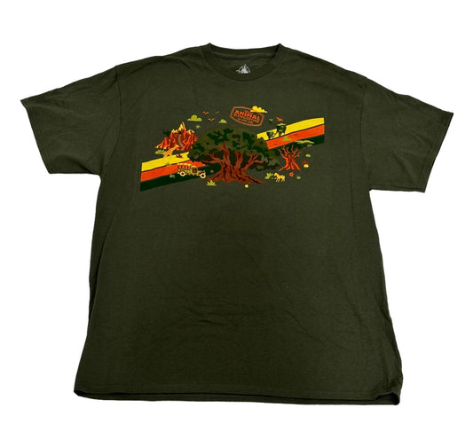 Disney Animal Kingdom Retro Green Shirt