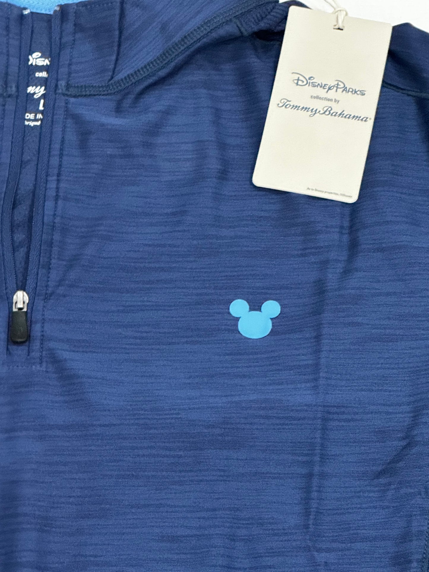 Disney Mickey Tommy Bahama 1/4” Zip Sun Shirt Pullover