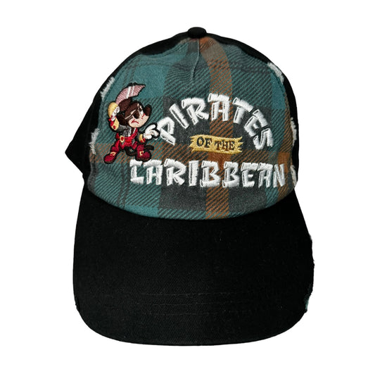 Disney Pirates of the Caribbean Mickey Embroidered Baseball Hat Cap