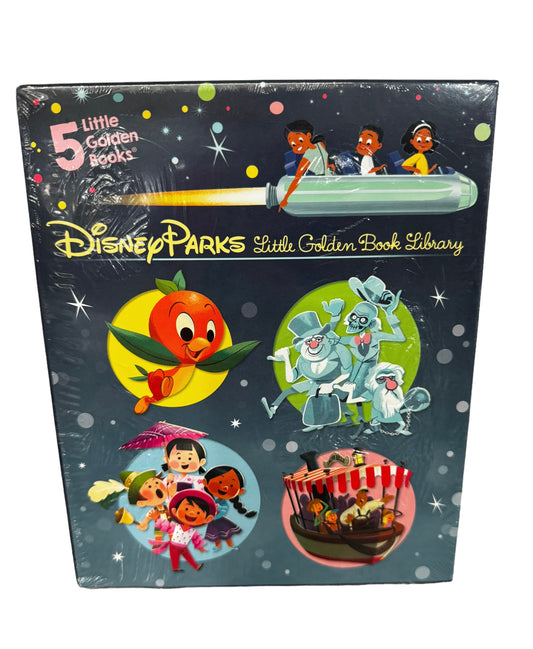 Disney Parks Little Golden Book 5 Book Collection- Orange Bird, Haunted Mansion, Small World