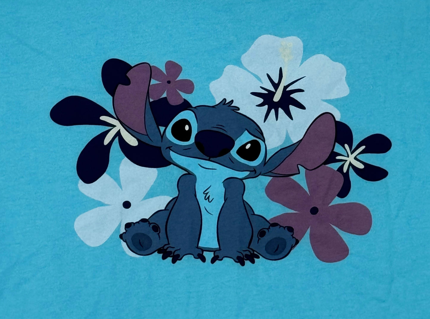 Disney Stitch Scoop Ladies Blue Shirt