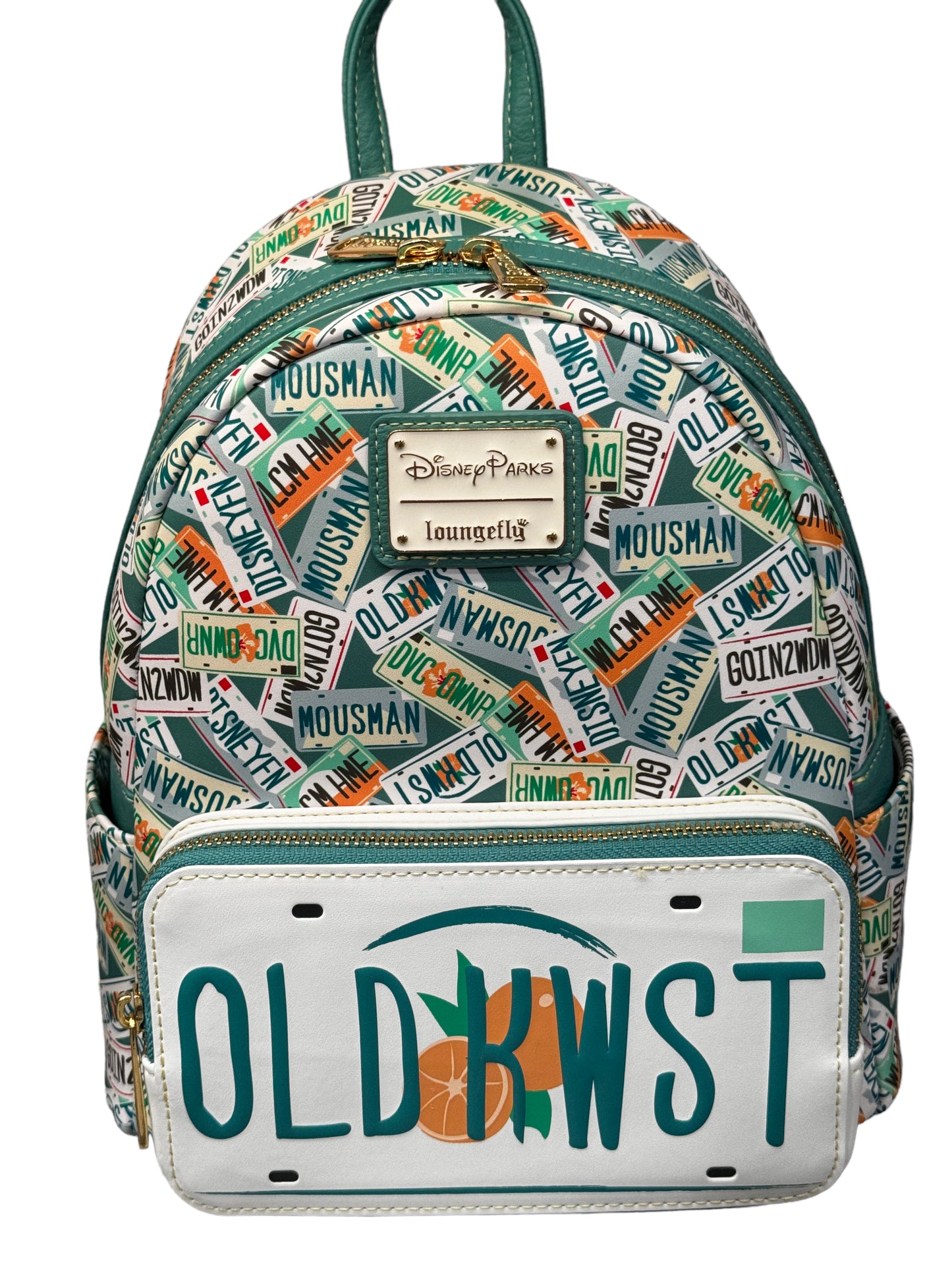 Disney Old Key West Resort License Plate Loungefly Backpack