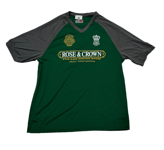 Disney Epcot UK Pavilion Rose & Crown Soccer Jersey-Green