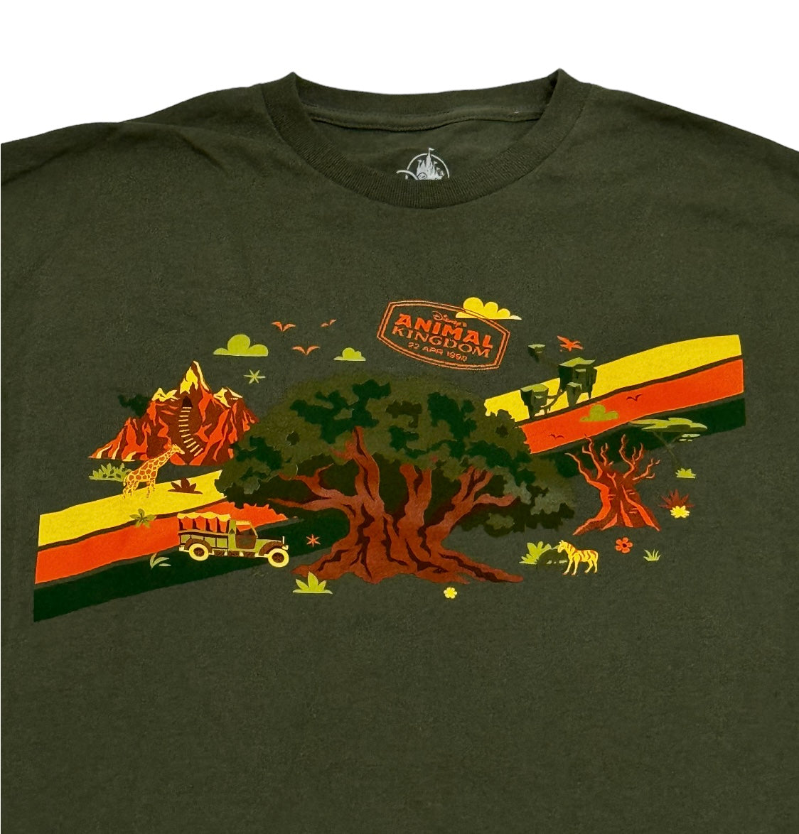 Disney Animal Kingdom Retro Green Shirt