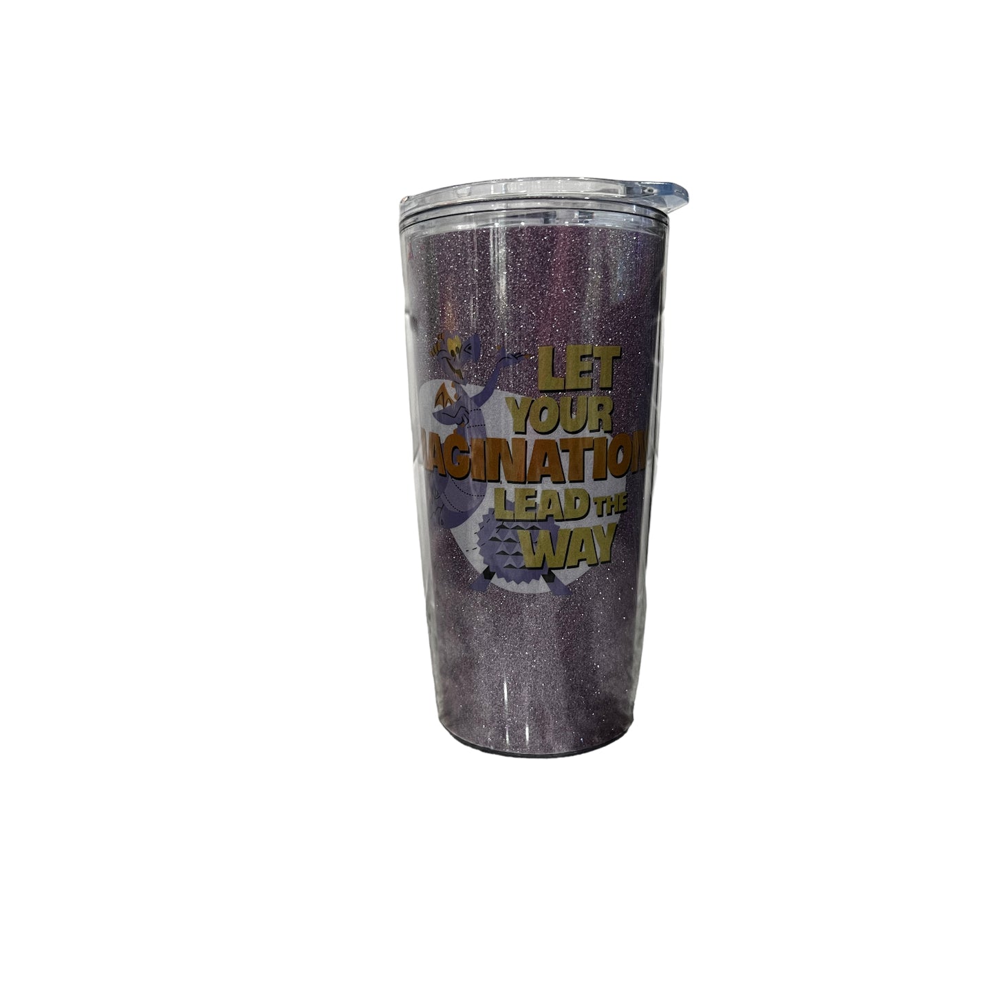 Disney Epcot Figment Glitter Tumbler with Lid