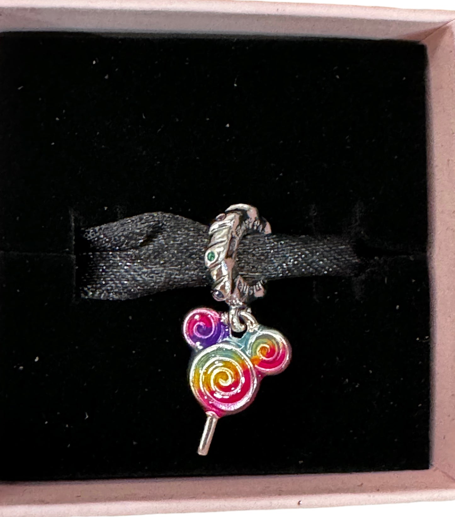 Disney Parks Mickey Swirl Lollipop Sucker Pandora Charm