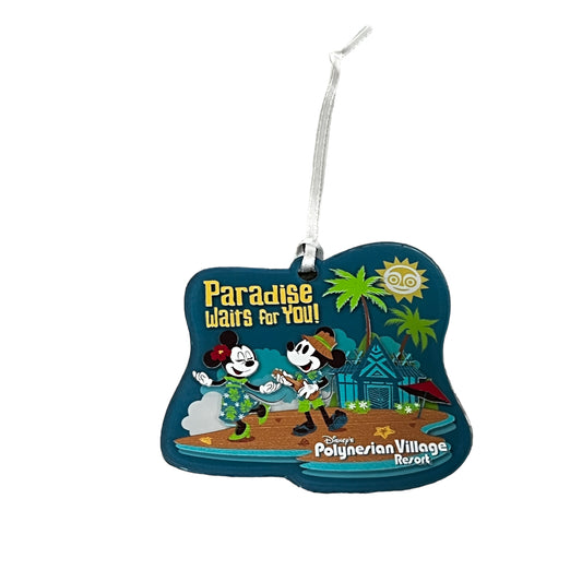 Disney Polynesian Village Resort Minnie & Mickey Paradise Ornament