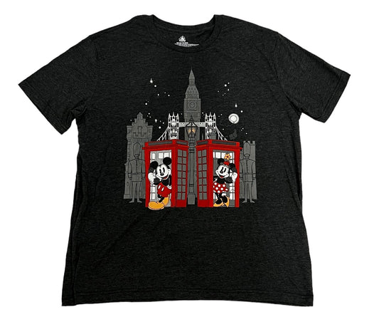 Disney Epcot UK Mickey & Minnie Telephone Shirt
