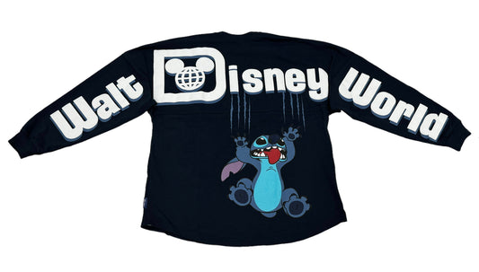 Walt Disney World Stitch Scratching Navy Spirit Jersey