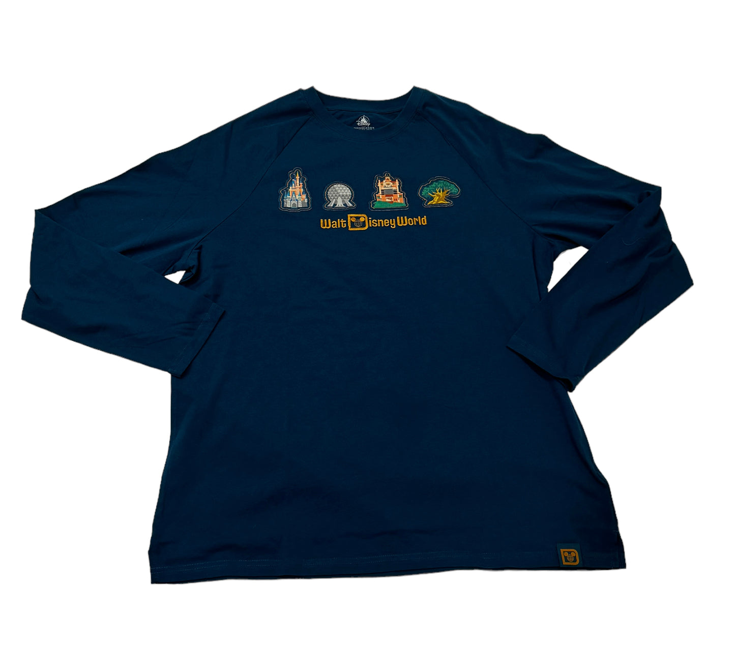 Walt Disney World 4 Parks Embroidered Long Sleeve Shirt