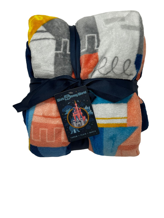 Walt Disney World 4 Parks Castle Throw Blanket