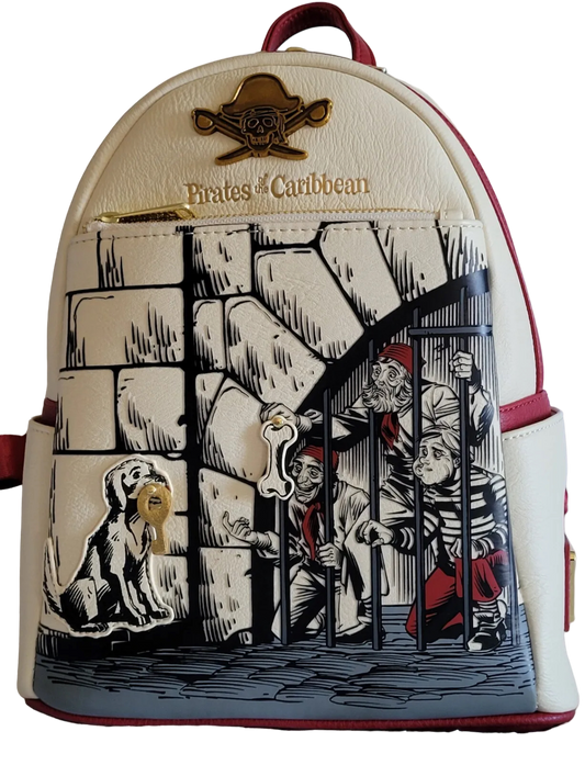Disney Pirates of the Caribbean Loungefly Mini Backpack Jail Scene