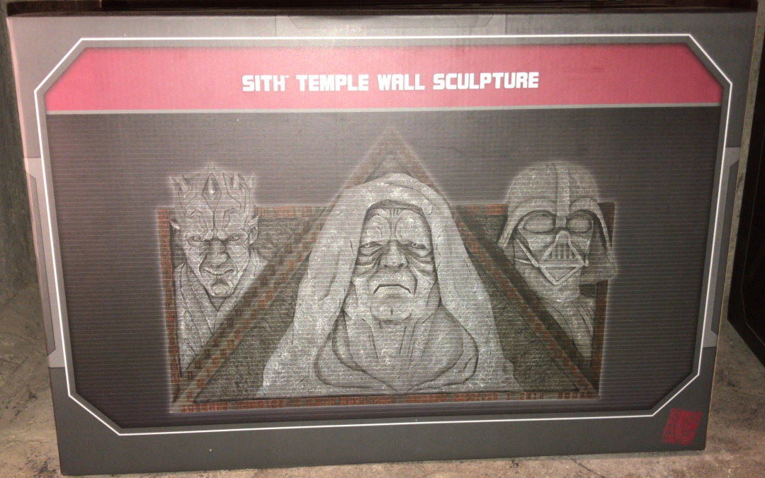 Disney Parks Star Wars Galaxy's Edge Sith Temple Wall Sculpture