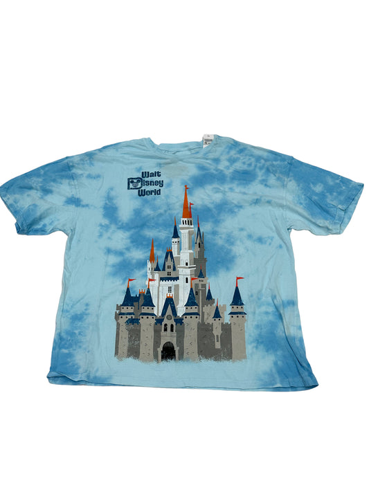 Walt Disney World Cinderella Castle Tie Dye Shirt Large