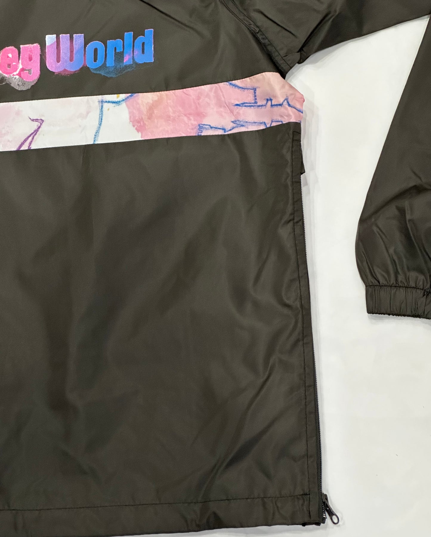 Walt Disney World Tie Dye Castle Windbreaker Jacket Large