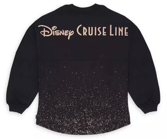 Disney Cruise Line DCL Rose Gold Black Spirit Jersey Medium