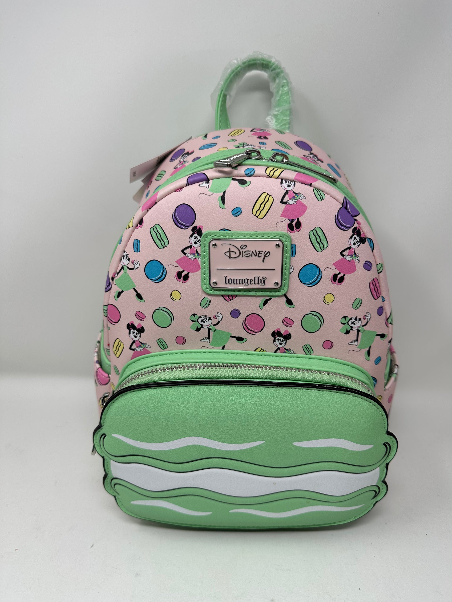 Disney Epcot France Minnie Macaron Loungefly Backpack Purse