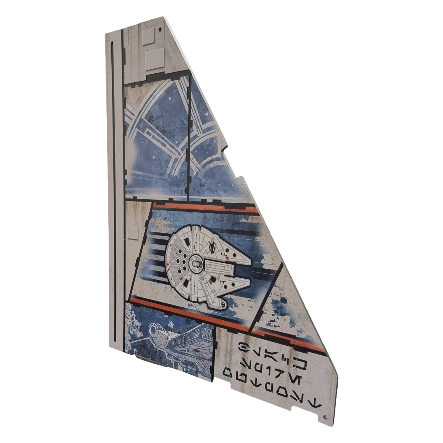 Disney Parks Star Wars Galaxy's Edge Millennium Falcon Metal Artwork Panel RARE