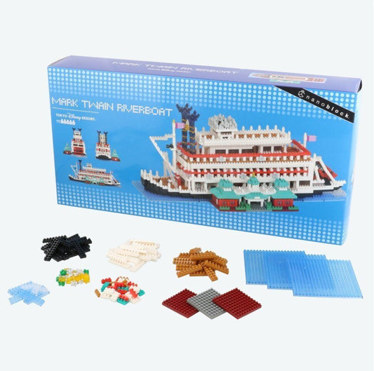 Steamboat Mark Twain Nanoblock Disney Land Nanobloc Tdl Riverbort