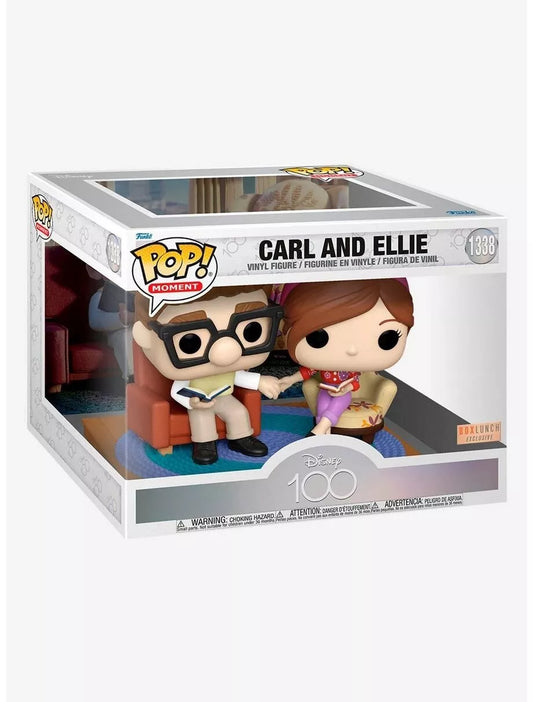 Disney100 Old Carl's Flying House Carl Ellie Figure