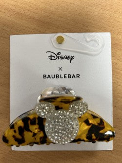 Disney x Baublebar Mickey Mouse Claw Clip Leopard Rhinestone Hair Accessory