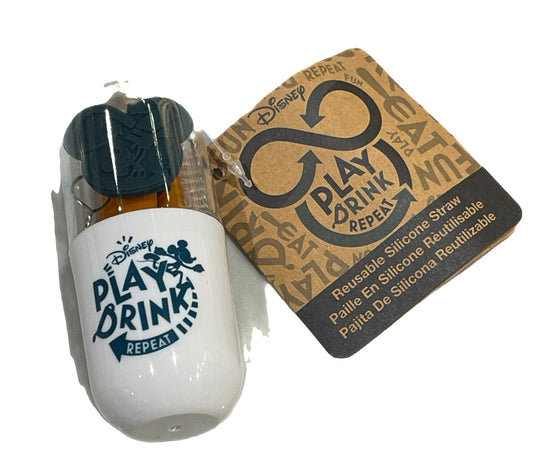 Disney Play, Drink, Repeat Reusable Silicone Straw