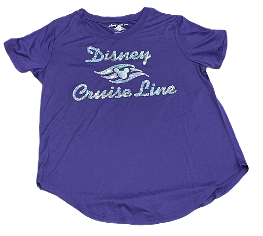Disney Cruise Line Holographic Sequin Shirt for Women
