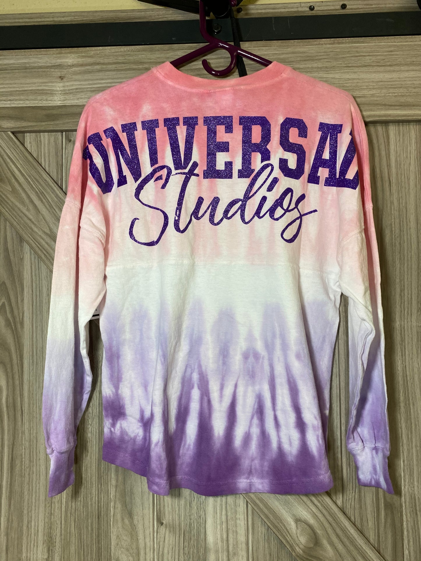 Universal Studios Tie Dye Glitter wingback jersey