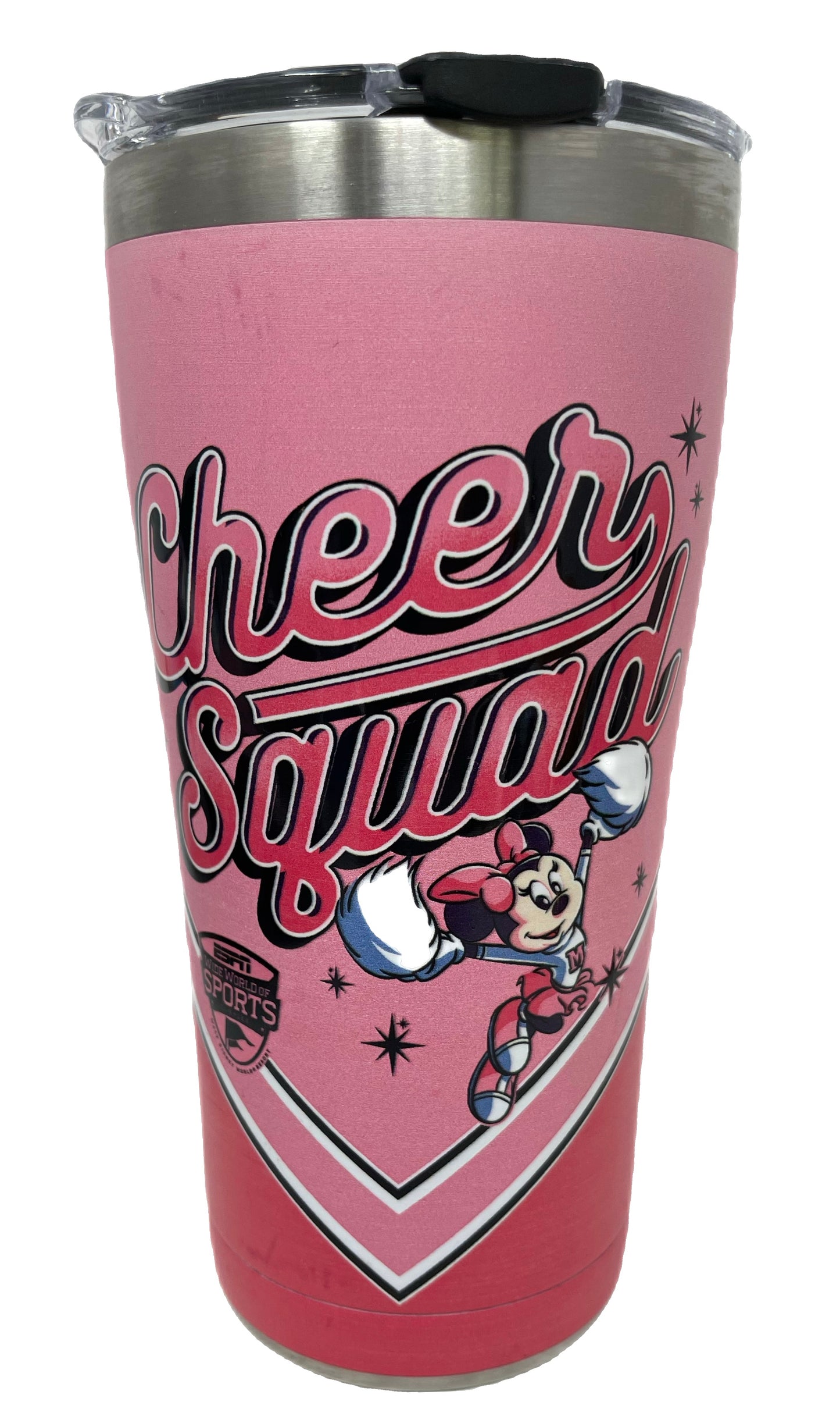 Disney Minnie Cheer Squad Stainless Tervis Tumbler Cup with Lid